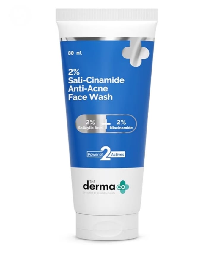 The Derma Co 2% Sali-Cinamide Anti-Acne Face Wash (80ml)