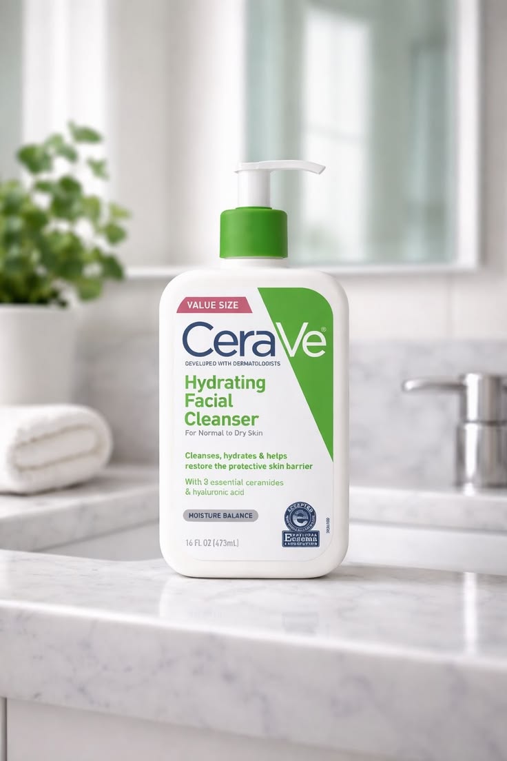 CeraVe Hydrating Cleanser – Gentle Daily Face & Body Wash